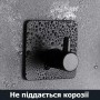 Стильный настенный крючок - без сверления и винтов - нержавеющая сталь SUS304 - BLACK