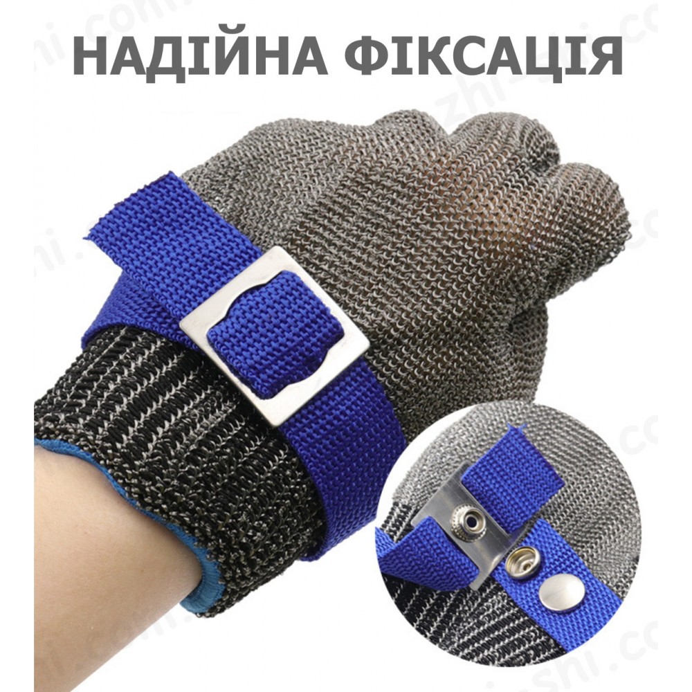 Кольчужна рукавичка розмір XXL - 26.5 см - Професійний захист Ваших рук