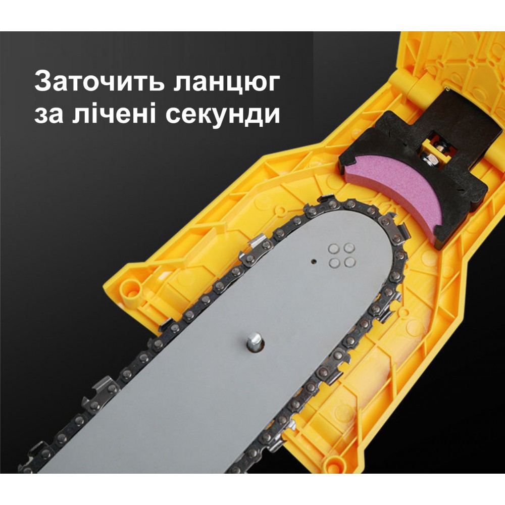 Інструмент для заточування ланцюгової стрічкової пили, точило для бензопили