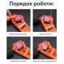 Портативна точилка для свердел 2,0-12,5 мм корундовий шліфувальний круг — RED