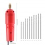 Ювелирная USB-дрель red - тиски, 10 свёрл, ключ - 5V - мини дрель для плат, украшений, поделок