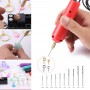 Ювелирная USB-дрель red - тиски, 10 свёрл, ключ - 5V - мини дрель для плат, украшений, поделок