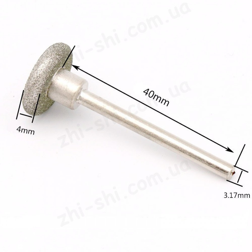 Набір алмазних насадок - 50 шт (фрези, шарошки) для Dremel / гравера - Ø3.17 mm - 120 Grit