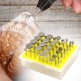 Набір алмазних насадок - 50 шт (фрези, шарошки) для Dremel / гравера - Ø3.17 mm - 120 Grit