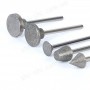 Набор алмазных насадок - 50 шт (фрезы, шарошки) для Dremel / гравера - Ø3.17 mm - 120 Grit