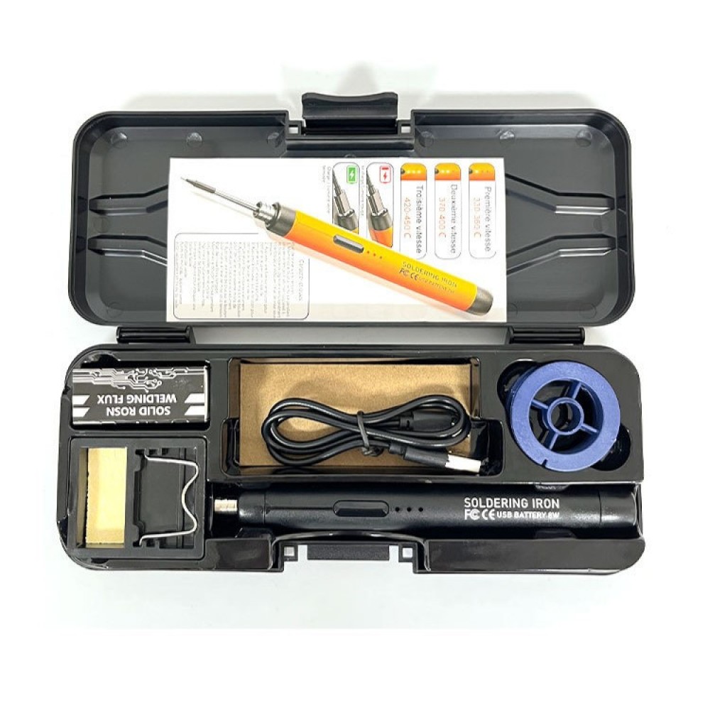 Паяльний набір - SolderMaster Pro 800 - Бездротовий паяльник - BLACK