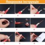 Прецизійна цангова викрутка | 5 намагнічених змінних жал | red