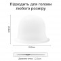 Прочная многоразовая силиконовая шапочка для окрашивания и мелирования волос + крючок - белая