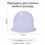 Прочная многоразовая силиконовая шапочка для окрашивания и мелирования волос + крючок - голубая