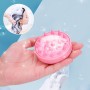 Силиконовая щетка-массажер для мытья головы 8 см - розовая
