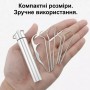 Удобный набор инструментов для чистки зубов - 7 инструментов - в металлическом тубусе
