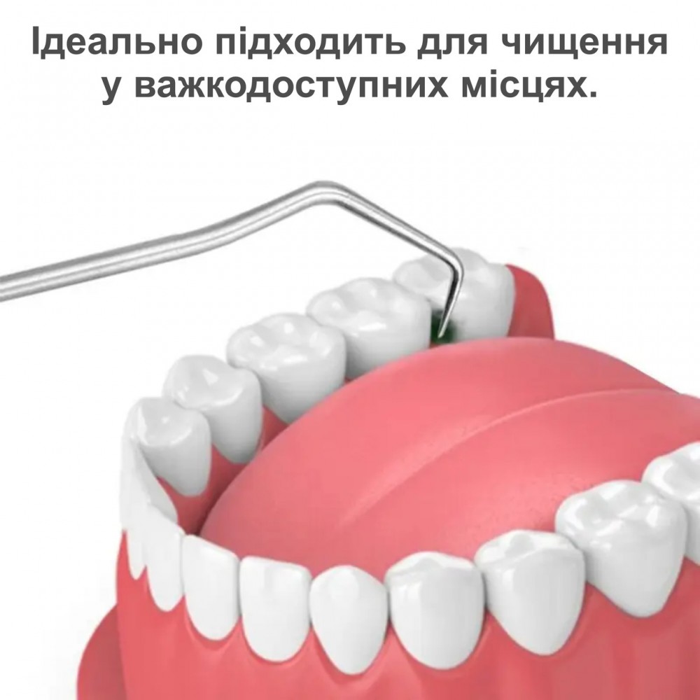 Зручний набір інструментів для чищення зубів - 7 інструментів - у металевому тубусі