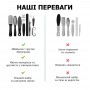 Набір інструментів для догляду за ногами 10 в 1 - набір для педикюру в кейсі - black