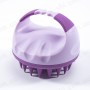 Силіконова щітка-масажер для миття голови V2 - Ø 9 см - two-tone purple