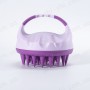Силіконова щітка-масажер для миття голови V2 - Ø 9 см - two-tone purple