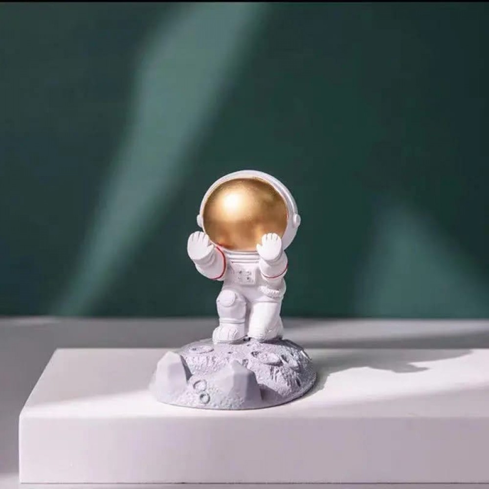 Оригинальная подставка для смартфона | Астронавт | в подарочной коробке | RT-001A-Gold