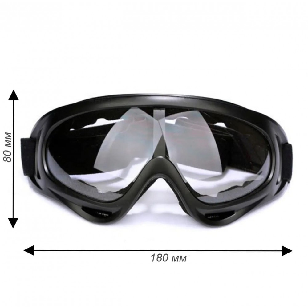 Защитные очки-маска x400 CLEAR LENS - пейнтбол, страйкбол, сноубординг
