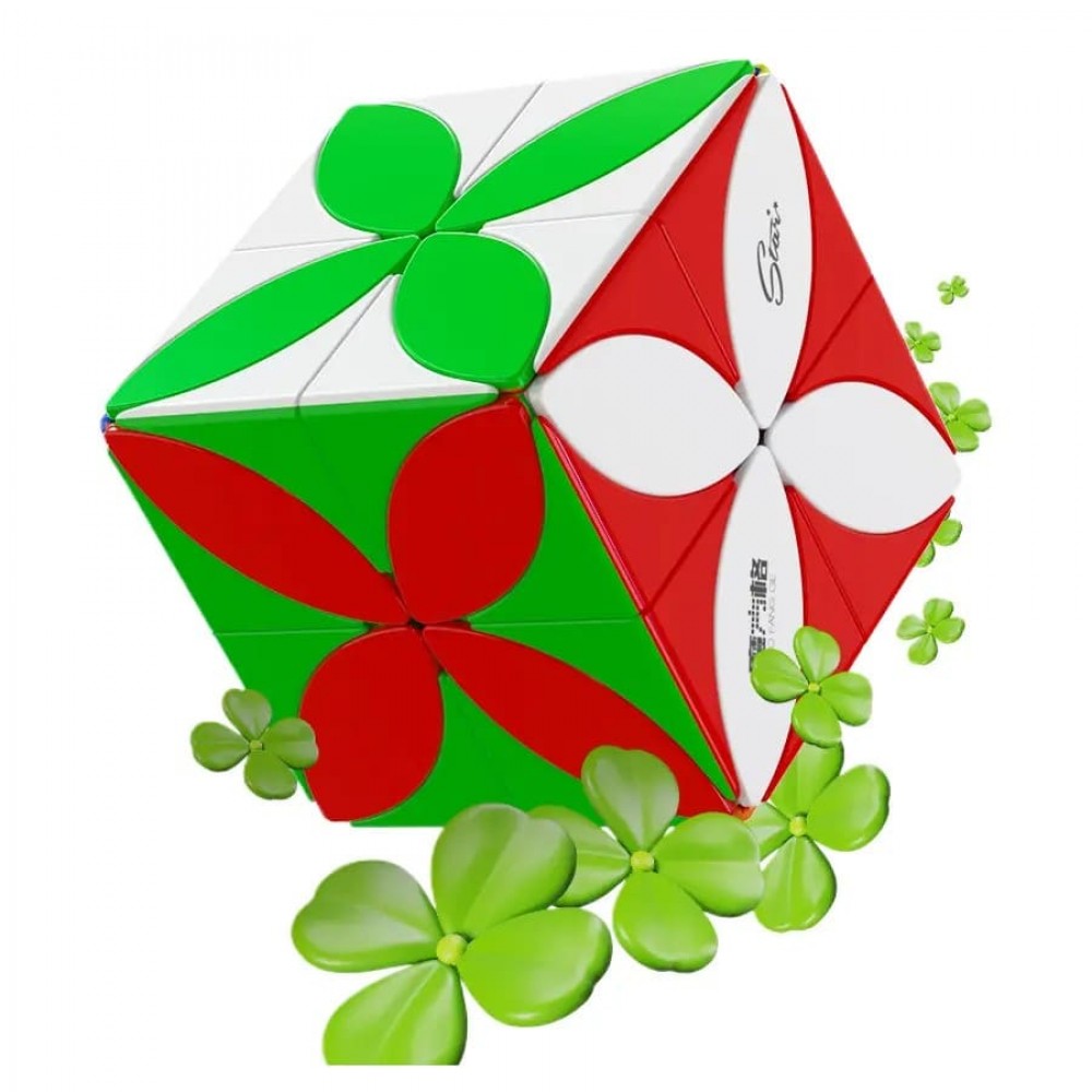 Clover Cube Plus 2x2 QiYi MoFangGe - Головоломка Клевер Куб Плюс 2х2