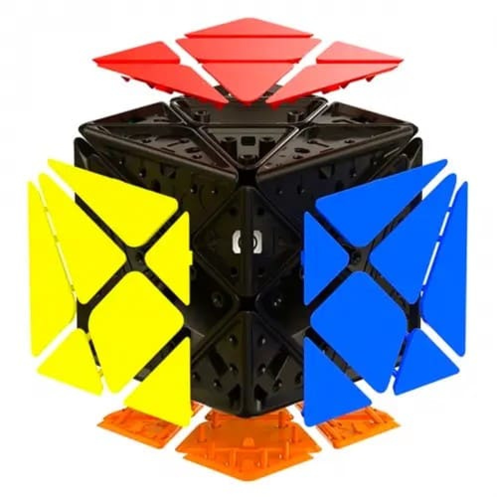 Axis S Cube QiYi MoFangGe - Аксис куб S Кийи с цветными плитками