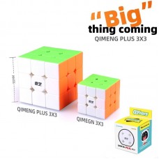 QiMeng Plus 9.0 cm 3x3 stickerless | Большой Кубик Рубика 9 см 3х3 без наклеек