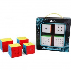 Meilong MoYu Gift Pack stickerless | Подарочный набор кубиков МоЮ (2х2 - 5х5) без наклеек) арт. MF9317