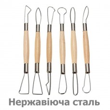 Петля двустороння - 6 шт - Професійні інструменти для ліплення - Набір стеків