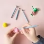 Стеки для моделювання - Набір із 8 кульок від 4 мм до 19 мм - BLUE