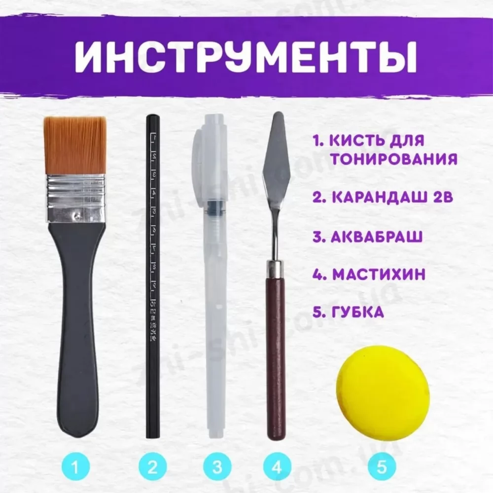 Профессиональный художественный набор 18 в 1 - акварель, масло, гуашь, акрил, темперная краска, аквагрим
