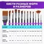 Профессиональный художественный набор 18 в 1 - акварель, масло, гуашь, акрил, темперная краска, аквагрим