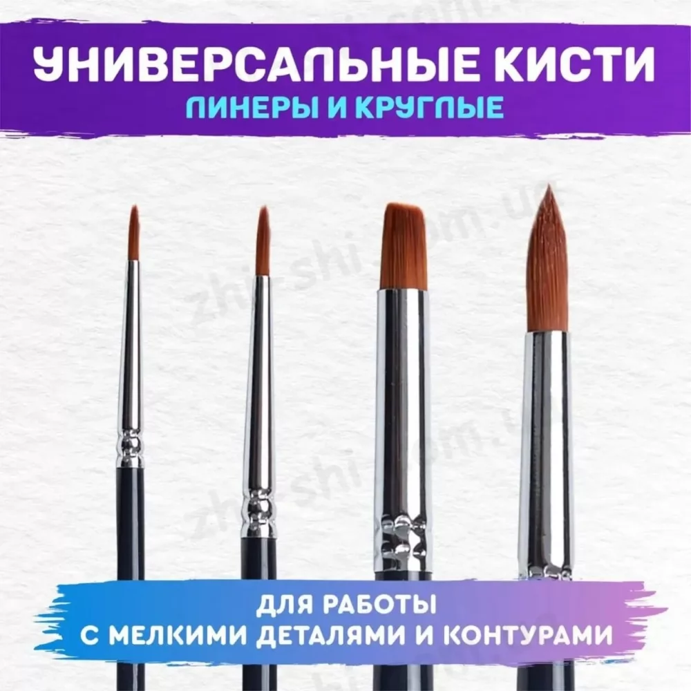 Профессиональный художественный набор 18 в 1 - акварель, масло, гуашь, акрил, темперная краска, аквагрим